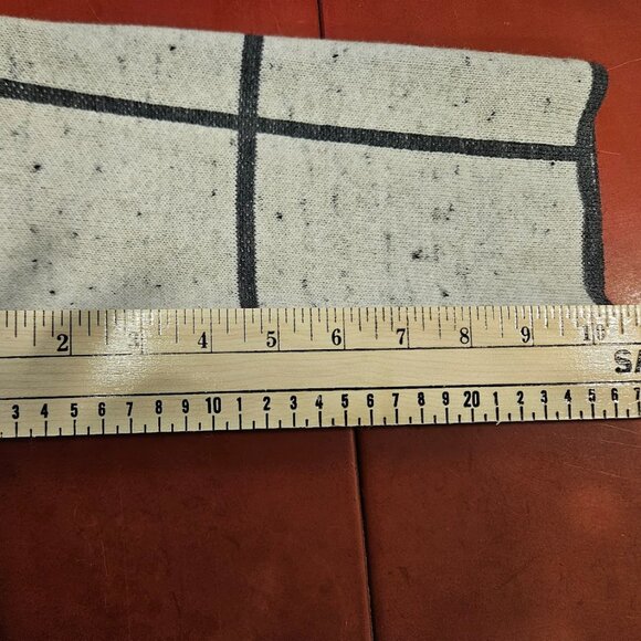 Eileen Fisher Wool Organic Cotton 3/4 Sleeves Peppered Windowpane Sweater PP - Picture 9 of 13